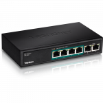 PoE Switch: 4 x 10/100Mbps PoE+, 2 x 10/100Mbps BaseT, GREENnet, metall korpusega