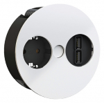 Pistikupesa Twist 1 x CEE7/3 2.0m, 2 x USB-A, matt valge
