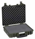 Kohver 474x415x149mm, veekindel, roheline, vahuga, IP67, 3.9kg