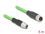 Pikenduskaabel M12-RJ45 8 kontakti X-coded 5.0m PUR (TPU)