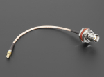 RF adapterkaabel paneelile, MCX - BNC pesa, 14cm