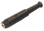 Banaanpesa juhtmele, 2mm, 60V DC, 6A, joodetav, must