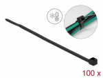 Kaablisidemed 100 &times; 2.5mm mustad, k&uuml;lmakindlad kuni -40&deg; (100tk)