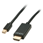 Mini DisplayPort - HDMI kaabel 5.0m, must 3840x2160@30Hz (active)