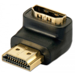 Adapter HDMI (F) - (M) 90&deg; paremale nurgaga, alla