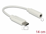 Konverter USB-C 3.1 (M) - 3.5 mm (F) 0.14m, valge