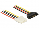SATA Toitekaabel 15pin (F) - 4pin (F) 0.3m