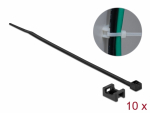 Kaablisidemed klambriga 200 x 3.6mm, mustad (10tk)