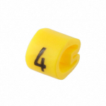 Kaablim&auml;rgis &acute;&acute;4&acute;&acute; kollane, 3,4-5,7mm, kaablile / 1000tk pakis