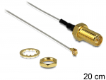 &Uuml;leminek antennile RP-SMA - MHF II 0.81, 10cm, 10mm keermega