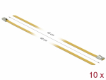 Kaablisidemed 400x4,6mm, terasest, kollased (10tk)