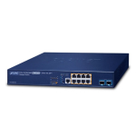 Switch: 8 x 10/100/1000Mbps PoE+, 2 x SFP+, 1 x RJ-45 console, Layer 3