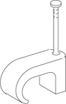 Kaablikinnitus naelklamber, TC 3-5 valge