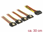 SATA Toitekaabel 15pin - 4x SATA 15 pin, 0.3m