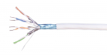 Keerdpaarkaabel Cat6a F/FTP 4x2x0,5 &uuml;hekiuline 23AWG LSZH Dca valge 500m/rull