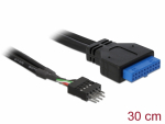 USB 3.0 19pin (F) - USB 2.0 8pin (F) &uuml;leminek 0.3m, must