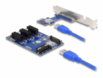 Riserkaart: PCI Express x1 - 3 x PCIe x 1, 50 cm USB kaabliga