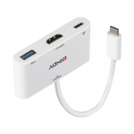 USB-C hub: 1 x HDMI, 1 x USB-A 3.2, 1 x USB-C, 4K 3840x2160@30Hz, Power Delivery to 100W