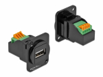 T&uuml;&uuml;p-D moodul - USB-A 2.0 (F) - terminal block must
