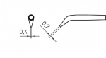 Kolviots RTW-2 WMRT pintsettidele 0,7x0,4mm 45&deg; 2x40W
