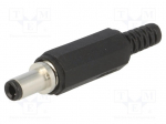 DC pistik kaablile 2,5x5,5mm L=9,5mm