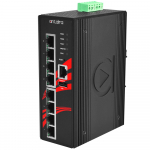 Switch: 8 x 10/100/1000BaseT(X) PoE+, -40 kuni 75C, manageeritav, DIN, 48-55VDC