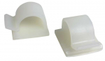 Kaablifiksaator 26x26mm, valge, &uuml;marjuhtmele 15mm, 100tk/pk