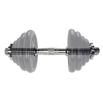 Hantlikang TUNTURI Banana-shaped Chrome bar, 38cm