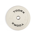 Raskusketas TOORX Bumper Plate Challenge, valge, 50 mm, 5 kg