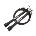 H&uuml;ppen&ouml;&ouml;r TOORX Steel Speed Jumprope with Plastic Handles, must