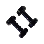 Hantlid TUNTURI Vinyl Dumbbells 2 x 5 kg, must