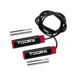 H&uuml;ppen&ouml;&ouml;r TOORX PVC Jump Rope, must-punane