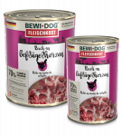 Bewi Dog rich in poultry Hearts 400gr - T&auml;iskasvanud koertele linnus&uuml;dametega