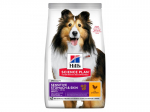 HILL'S DOG ADULT MEDIUM SENSITIVE STOMACH & SKIN CHICKEN 14KG - KUIVA TOIT KANAGA TUNDLIKELE T&Auml;ISKASVANUD KOERTELE