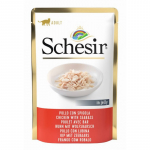 Schesir Cat Chicken with Seabass 85g - kanalihafilee ja meriahven želees