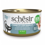 Schesir Cat Tuna with Hake 70g - tuunikala ja heik želees
