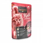 LEONARDO CAT VEAL&VEGETABLES 85G - KASSITOIT Vasika- ja k&ouml;&ouml;giviljadega