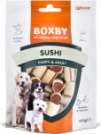 BOXBY ORIGINAL SUSHI FOR DOGS 100G - SUSHI KOERTELE JA T&Auml;ISKASVANUD KOERTELE (KANA JA KALAD)