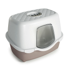 Kasside tualett TRES CHIC Indoor (valge/puderv&auml;rv)