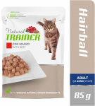 NATURAL TRAINER HAIRBALL BEEF BUSTA 85G - KONSERV T&Auml;ISKASVANUD KASSIDELE VEISELIIHAGA KARVBALLIDE V&Auml;LJUTAMISEKS