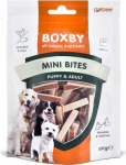 BOXBY MINI BITES PUPPY&ADULT 100G - MINI RIBAD KUTSIKATELE JA T&Auml;ISKASVANUTELE (KANA JA KALA)