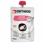Ontario Kitten Chicken Fresh Meat Paste 90g - Maitsev v&auml;rskelt k&uuml;psetatud kana pasta kassipoegadele alates 4. elukuust