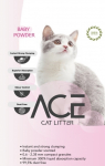 ACE Baby Powder CAT LITTER 5 LT - kasside tualettruum koos beebipulbriga