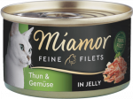 Miamor Feine Fillets 100g - Filee t&uuml;kid želees tuunikala ja k&ouml;&ouml;giviljadega