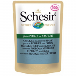 Schesir Cat Chicken and Hake 85g - kanafilee ja hekk želees