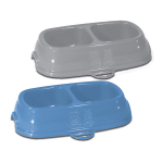 STEFANPLAST BREAK 13 kahekordne libisemiskindel kauss 0.2+0.2l (tumesinine v&otilde;i hall) cm 21x13x5h