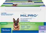 Virbac Milpro 12.5 mg/125 mg tbl. koertele &uuml;le 5 kg N48*