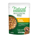 NATURAL TRAINER WET DOG S&T CHUNKS CHICKEN 100 G - t&auml;isv&auml;&auml;rtuslik toit v&auml;ikestele t&otilde;ugudele, kanaliha t&uuml;kid kastmes.