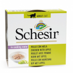 SCHESIR Cat Chicken Fillets with Apple in Cooking Water 75g - kanafilee ja &otilde;un oma mahlaga