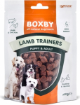 BOXBY LAMB TRAINERS PUPPY & ADULT 100g - toidulisand kutsikatele alates 3. kuust ja t&auml;iskasvanud koertele, lamba- ja kanalihaga.